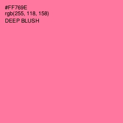 #FF769E - Deep Blush Color Image